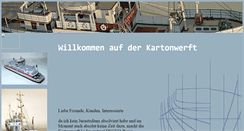 Desktop Screenshot of kartonwerft.de